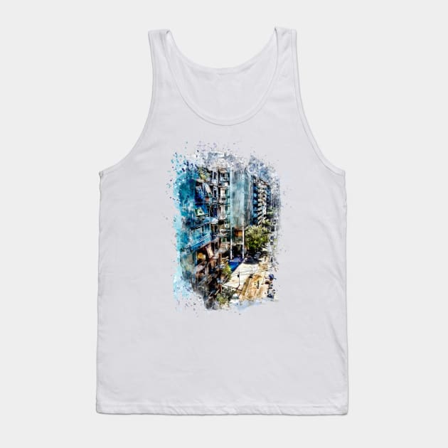 Athens watercolor art #athens Tank Top by JBJart